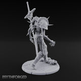 Sword Impaled Striding Skeleton Knight Miniature for Dungeons and Dragons, Pathfinder or other TTRPGs