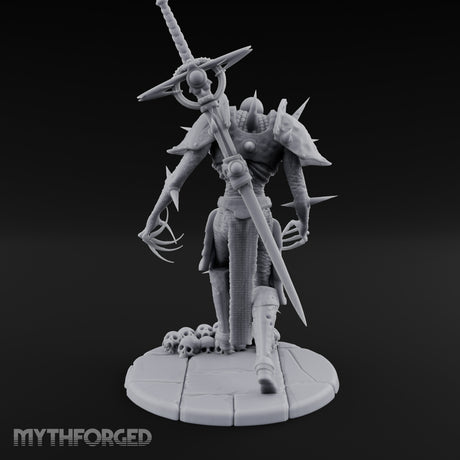 Sword Impaled Striding Skeleton Knight Miniature for Dungeons and Dragons, Pathfinder or other TTRPGs