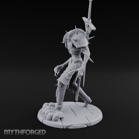 Sword Impaled Striding Skeleton Knight Miniature for Dungeons and Dragons, Pathfinder or other TTRPGs