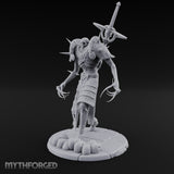 Sword Impaled Striding Skeleton Knight Miniature for Dungeons and Dragons, Pathfinder or other TTRPGs