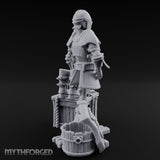 Sword-Leaned Rope-Bound Knight's Armour Stand Scene Miniature for Dungeons and Dragons, Pathfinder or other TTRPGs