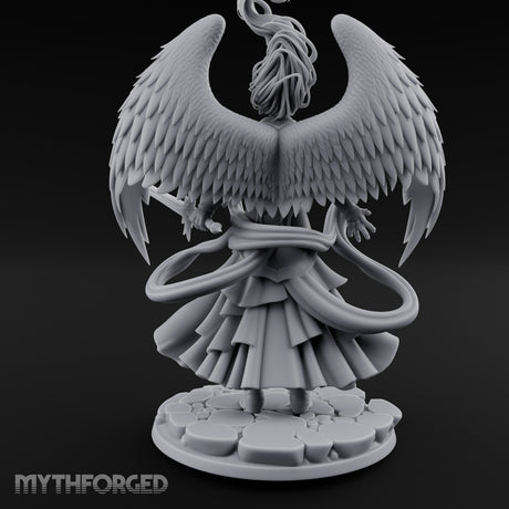 Sword Levelled Angel Warrior Miniature for Dungeons and Dragons, Pathfinder or other TTRPGs