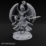 Sword Levelled Angel Warrior Miniature for Dungeons and Dragons, Pathfinder or other TTRPGs