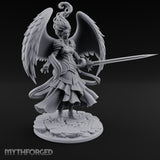Sword Levelled Angel Warrior Miniature for Dungeons and Dragons, Pathfinder or other TTRPGs