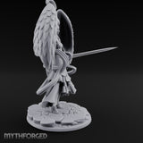 Sword Levelled Angel Warrior Miniature for Dungeons and Dragons, Pathfinder or other TTRPGs