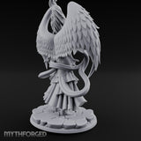 Sword Levelled Angel Warrior Miniature for Dungeons and Dragons, Pathfinder or other TTRPGs