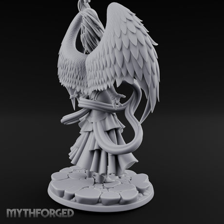 Sword Levelled Angel Warrior Miniature for Dungeons and Dragons, Pathfinder or other TTRPGs