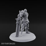 Sword Planted Armoured Warrior Miniature for Dungeons and Dragons, Pathfinder or other TTRPGs