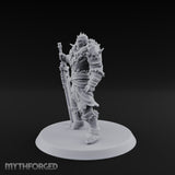 Sword Planted Armoured Warrior Miniature for Dungeons and Dragons, Pathfinder or other TTRPGs