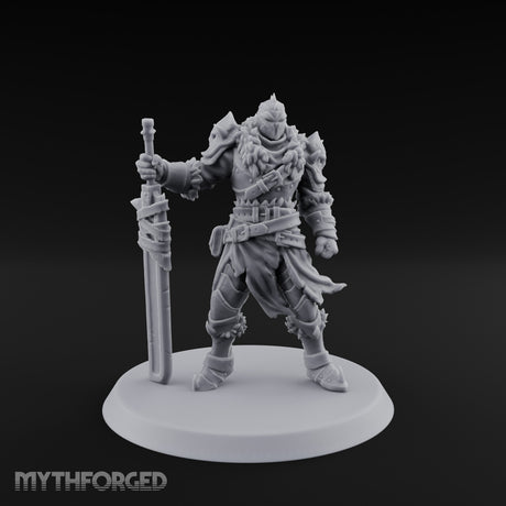 Sword Planted Armoured Warrior Miniature for Dungeons and Dragons, Pathfinder or other TTRPGs