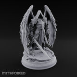 Sword Plunged Down Angel Warrior Miniature for Dungeons and Dragons, Pathfinder or other TTRPGs