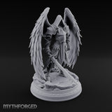 Sword Plunged Down Angel Warrior Miniature for Dungeons and Dragons, Pathfinder or other TTRPGs