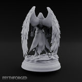 Sword Plunged Down Angel Warrior Miniature for Dungeons and Dragons, Pathfinder or other TTRPGs