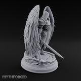 Sword Plunged Down Angel Warrior Miniature for Dungeons and Dragons, Pathfinder or other TTRPGs
