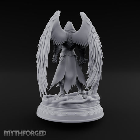 Sword Plunged Down Angel Warrior Miniature for Dungeons and Dragons, Pathfinder or other TTRPGs