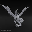 Sword Raised Aloft Human Undead Dragon Rider Miniature for Dungeons and Dragons, Pathfinder or other TTRPGs