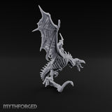 Sword Raised Aloft Human Undead Dragon Rider Miniature for Dungeons and Dragons, Pathfinder or other TTRPGs