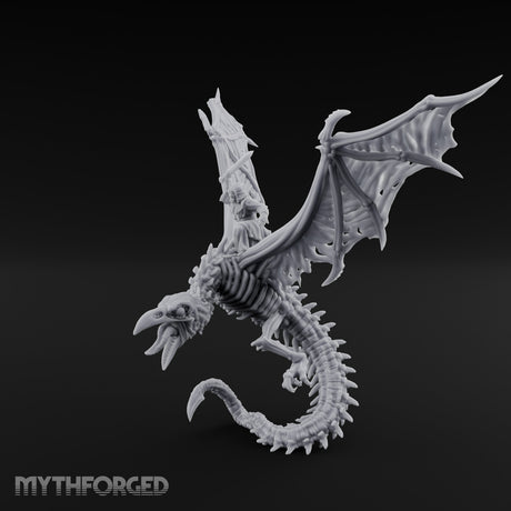 Sword Raised Aloft Human Undead Dragon Rider Miniature for Dungeons and Dragons, Pathfinder or other TTRPGs