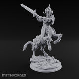 Sword Raised Rearing Centaur Warrior Miniature for Dungeons and Dragons, Pathfinder or other TTRPGs