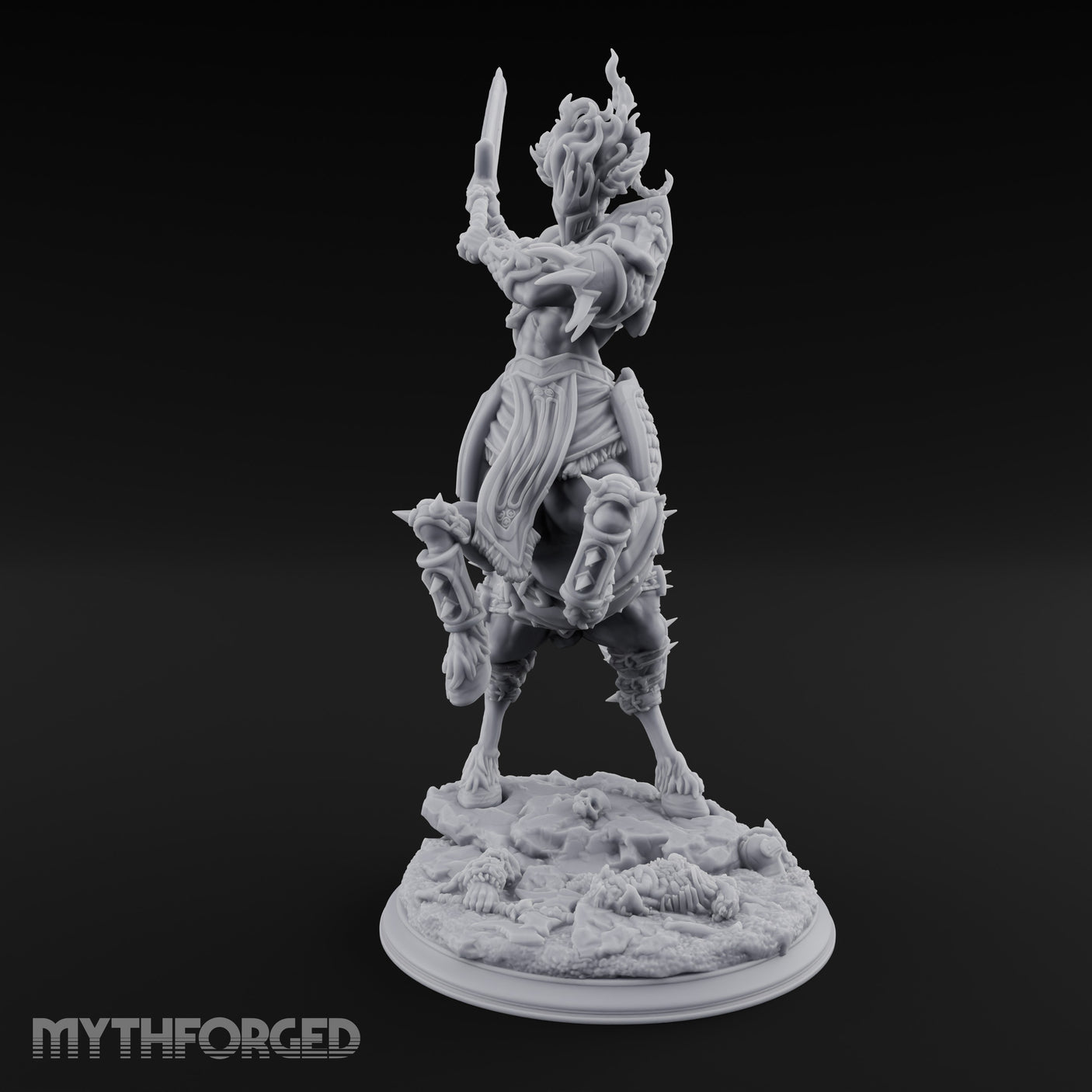 Sword Raised Rearing Centaur Warrior Miniature for Dungeons and Dragons, Pathfinder or other TTRPGs