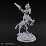 Sword Raised Rearing Centaur Warrior Miniature for Dungeons and Dragons, Pathfinder or other TTRPGs