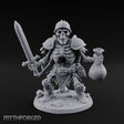 Sword Raising Loot Clutching Skeleton Guard Miniature for Dungeons and Dragons, Pathfinder or other TTRPGs