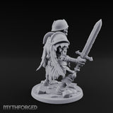 Sword Raising Loot Clutching Skeleton Guard Miniature for Dungeons and Dragons, Pathfinder or other TTRPGs