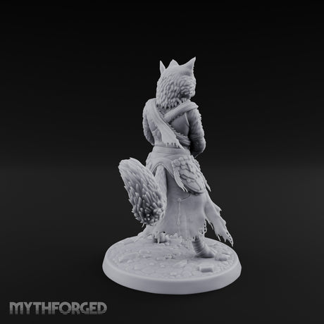 Sword Raising Tabaxi Fighter Miniature for Dungeons and Dragons, Pathfinder or other TTRPGs