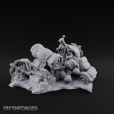 Sword-Stuffed Bedroll-Strapped Adventurer Pack Scene Miniature for Dungeons and Dragons, Pathfinder or other TTRPGs