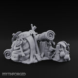 Sword-Stuffed Bedroll-Strapped Adventurer Pack Scene Miniature for Dungeons and Dragons, Pathfinder or other TTRPGs