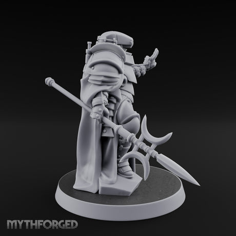 Sword Trailing Hand Raised Human Inquisitor Miniature for Dungeons and Dragons, Pathfinder or other TTRPGs