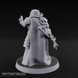 Sword Trailing Hand Raised Human Inquisitor Miniature for Dungeons and Dragons, Pathfinder or other TTRPGs