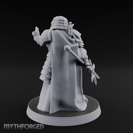 Sword Trailing Hand Raised Human Inquisitor Miniature for Dungeons and Dragons, Pathfinder or other TTRPGs