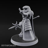 Sword Trailing Hand Raised Human Inquisitor Miniature for Dungeons and Dragons, Pathfinder or other TTRPGs