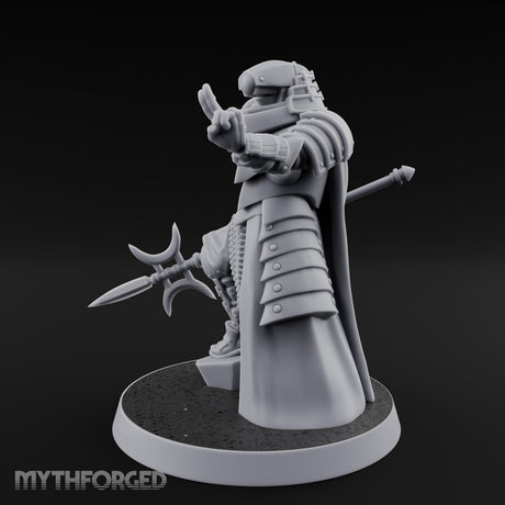 Sword Trailing Hand Raised Human Inquisitor Miniature for Dungeons and Dragons, Pathfinder or other TTRPGs