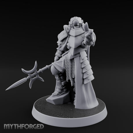 Sword Trailing Hand Raised Human Inquisitor Miniature for Dungeons and Dragons, Pathfinder or other TTRPGs