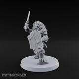 Mane Event Tabaxi Barbarian with Great Axe — Sword and Shield