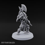 Mane Event Tabaxi Barbarian with Great Axe — Two-Handed Axe