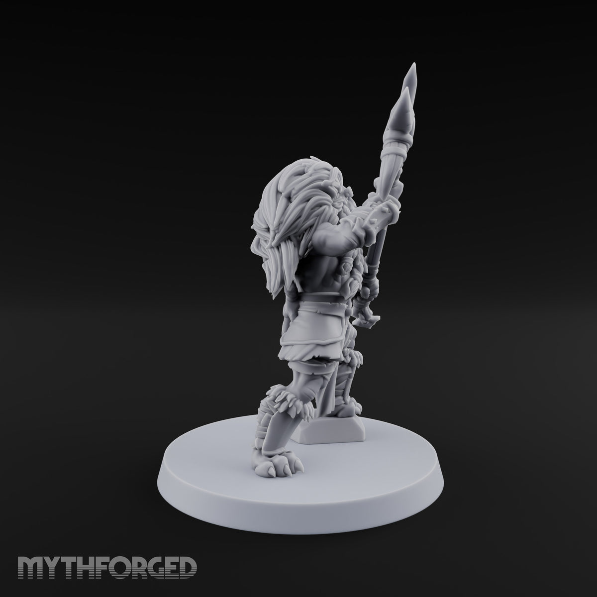 Mane Event Tabaxi Barbarian with Great Axe — Two-Handed Axe