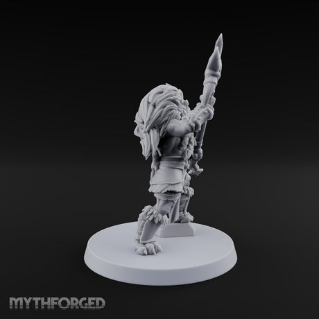 Mane Event Tabaxi Barbarian with Great Axe — Two-Handed Axe
