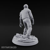 Tactical Vest Snarling Zombie Soldier Miniature for Dungeons and Dragons, Pathfinder or other TTRPGs