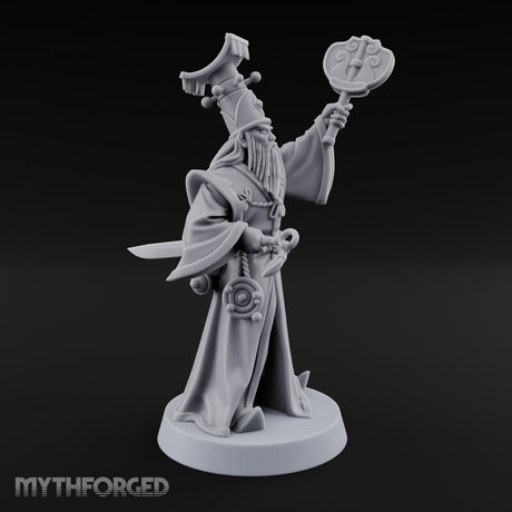Talisman Raising Human Astronomancer Miniature for Dungeons and Dragons, Pathfinder or other TTRPGs