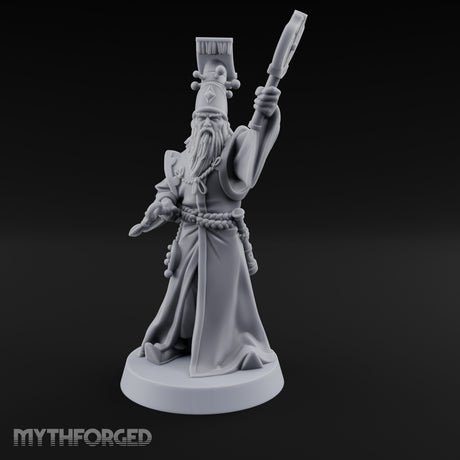 Talisman Raising Human Astronomancer Miniature for Dungeons and Dragons, Pathfinder or other TTRPGs