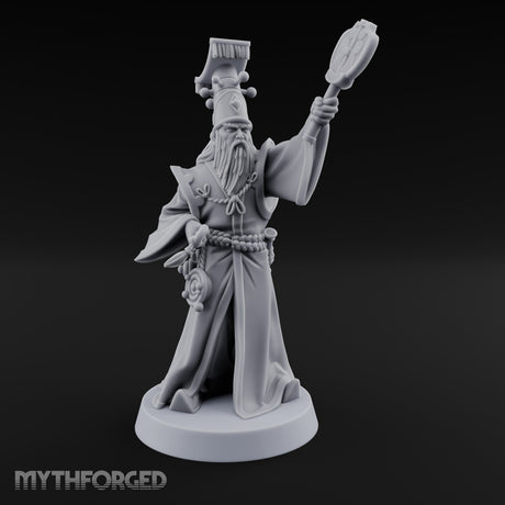 Talisman Raising Human Astronomancer Miniature for Dungeons and Dragons, Pathfinder or other TTRPGs