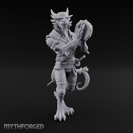 Tambourine Shaking Dragonborn Bard