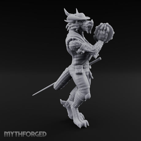 Tambourine Shaking Dragonborn Bard gallery 2