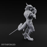 Tambourine Shaking Dragonborn Bard Miniature for Dungeons and Dragons, Pathfinder or other TTRPGs