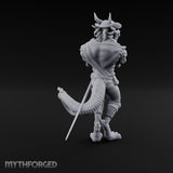 Tambourine Shaking Dragonborn Bard Miniature for Dungeons and Dragons, Pathfinder or other TTRPGs
