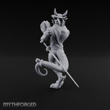 Tambourine Shaking Dragonborn Bard Miniature for Dungeons and Dragons, Pathfinder or other TTRPGs