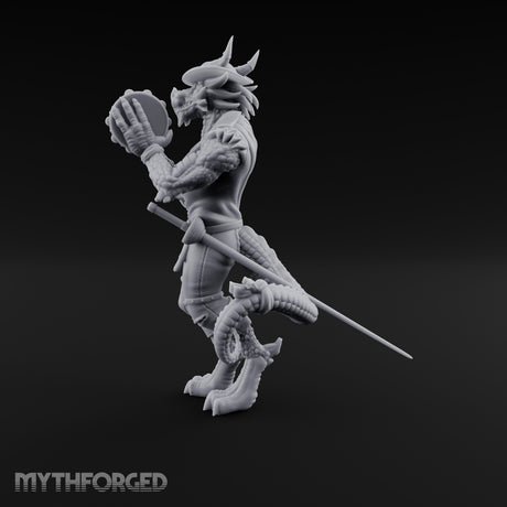 Tambourine Shaking Dragonborn Bard gallery 6